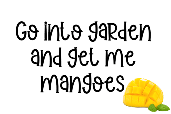 Mangoes Slash Font Poster 3