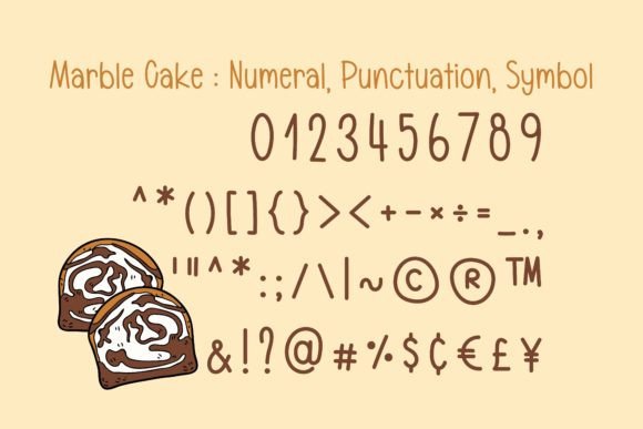 Marble Cake Font Poster 4