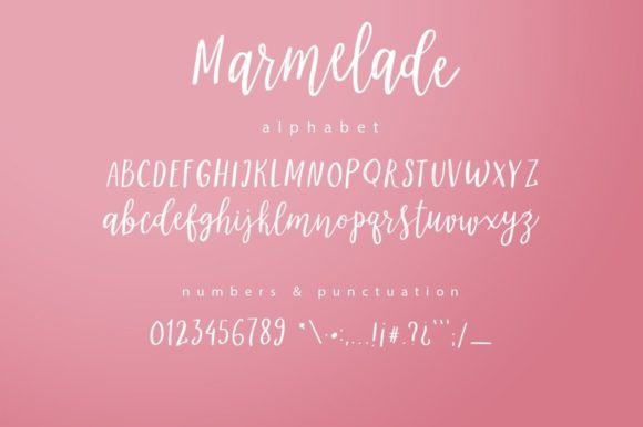 Marmelade Font Poster 8
