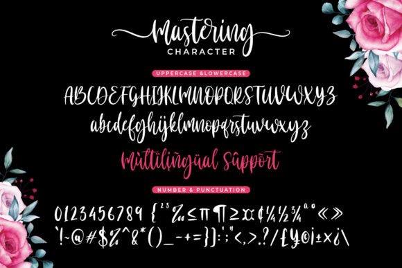 Mastering Font Poster 7