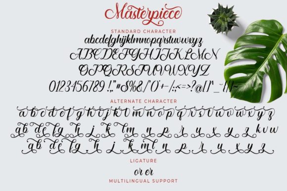 Masterpiece Font Poster 7