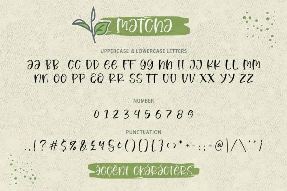 Matcha Font Poster 7