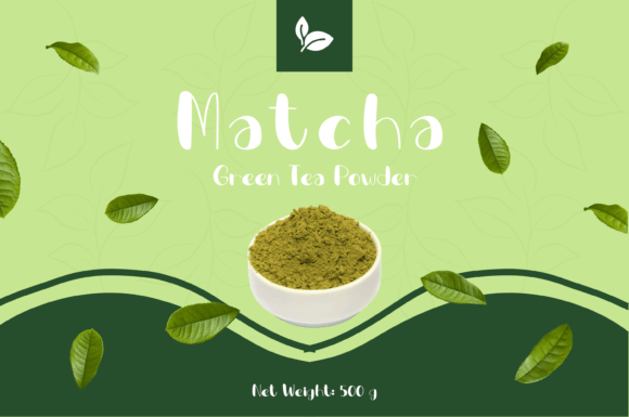 Matcha Green Tea Font Poster 4