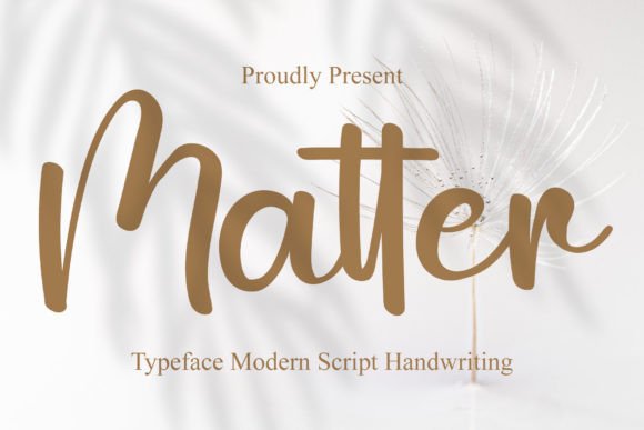 Matter Font Poster 1