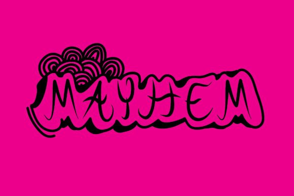 Mayhem Font Poster 5