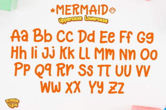 Mermaid Font Poster 7