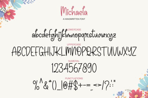 Michaela Font Poster 7