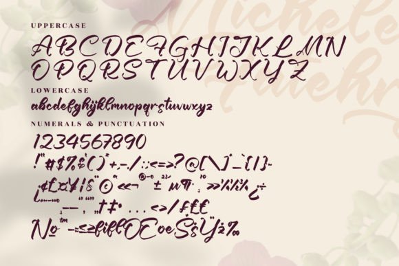 Michele Fatehry Font Poster 13