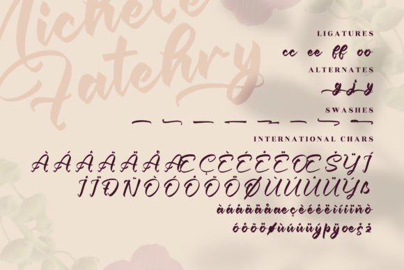 Michele Fatehry Font Poster 14