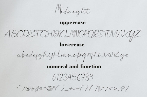 Midnight Font Poster 6