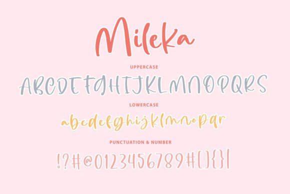 Mileka Font Poster 3