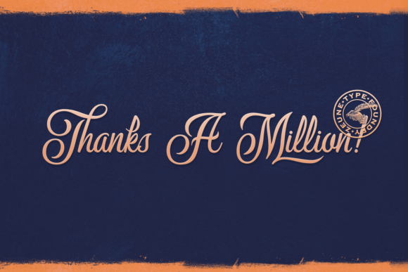 Milford Script Font Poster 11