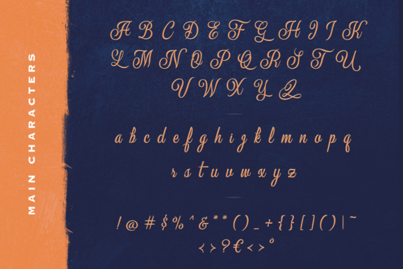 Milford Script Font Poster 4