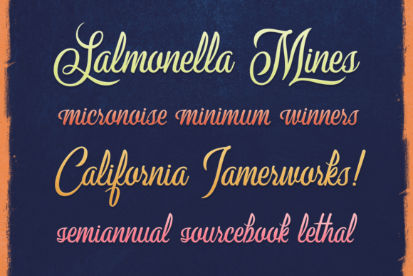 Milford Script Font Poster 8