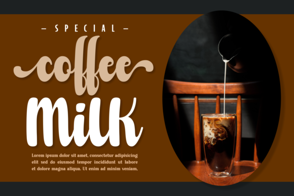 Milklatte Font Poster 3