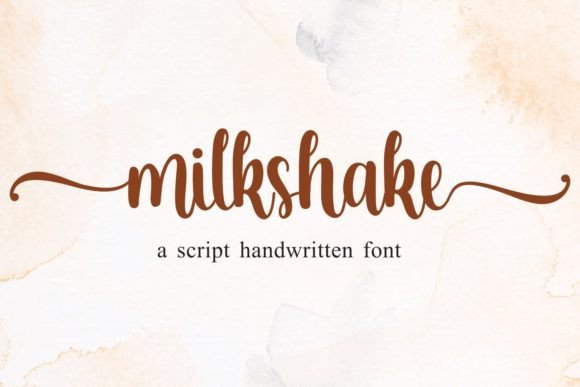 Milkshake Font Poster 1