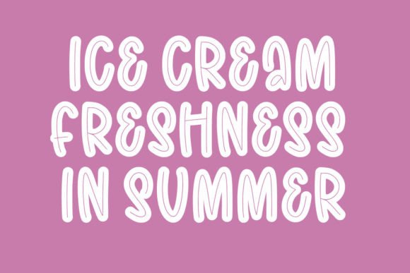 Minie Cream Font Poster 2