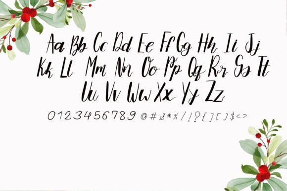 Mistletoe Font Poster 5