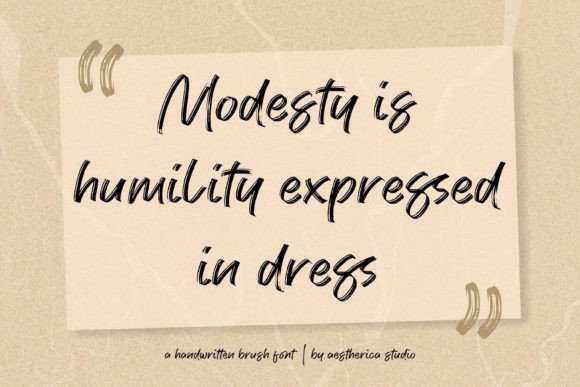 Modesty Font Poster 5