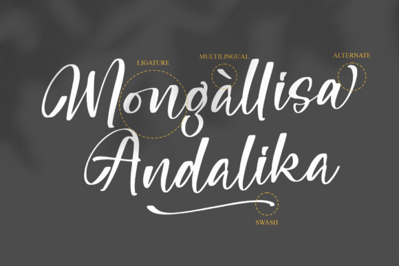 Mongallisa Andalika Font Poster 12