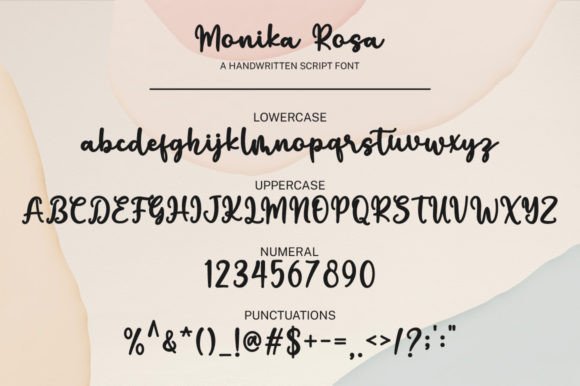 Monika Rosa Font Poster 7