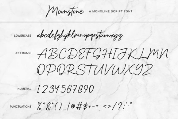 Moonstone Font Poster 7