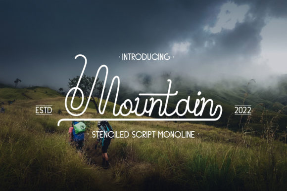 Mountain Font Poster 1