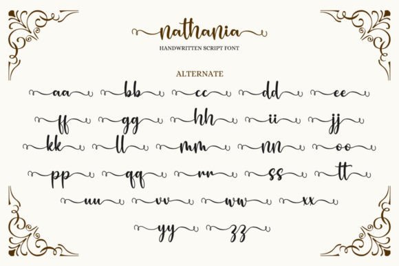 Nathania Font Poster 8