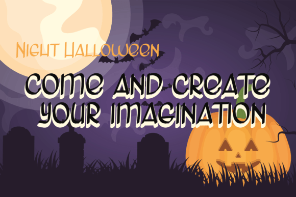 Night Halloween Font Poster 4