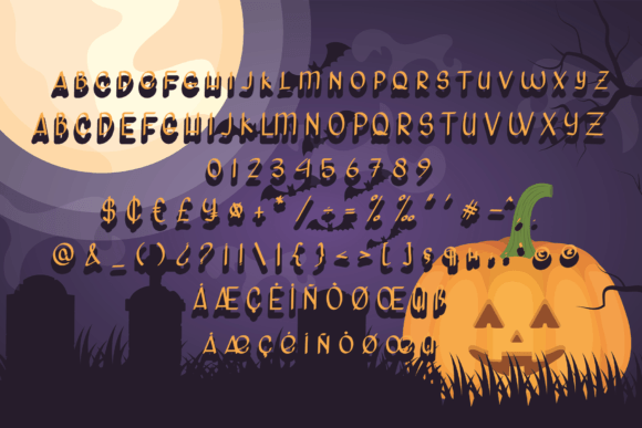 Night Halloween Font Poster 5