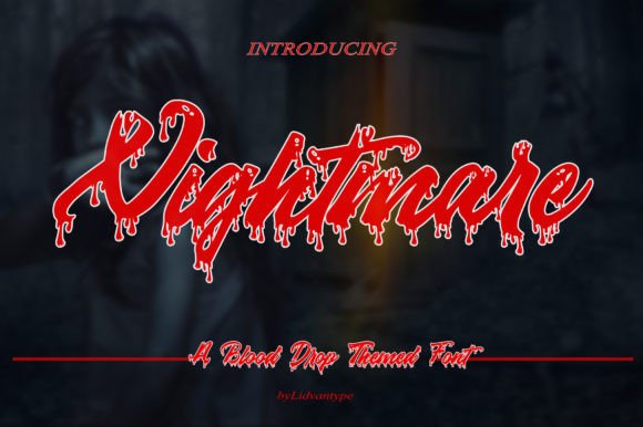 Nightmare Font Poster 1