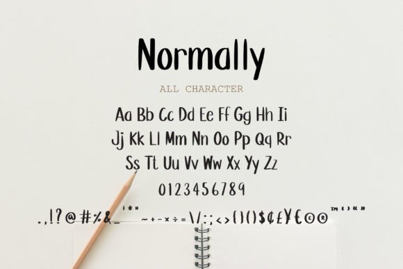 Normally Font Poster 3