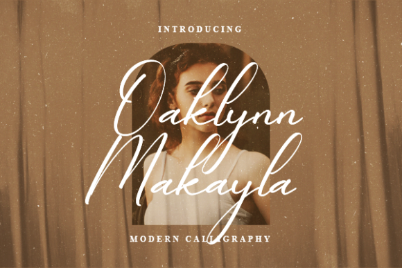 Oaklynn Makayla Font Poster 1