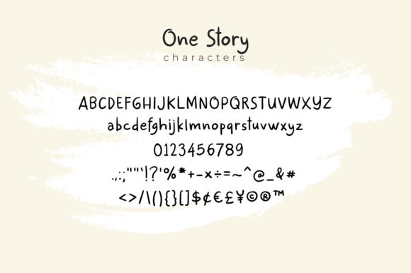One Story Font Poster 5