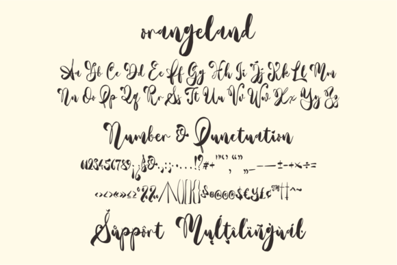 Orangeland Font Poster 9