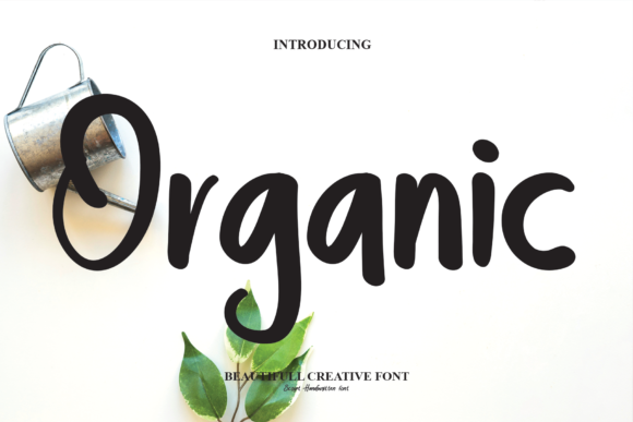 Organic Font Poster 1