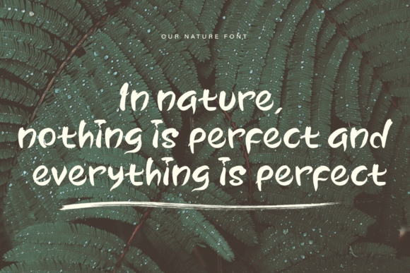 Our Nature Font Poster 2