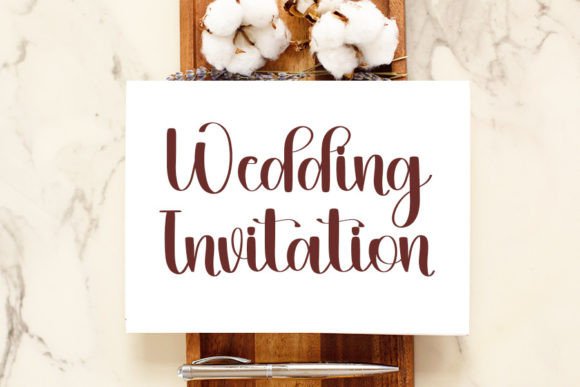 Our Wedding Font Poster 2