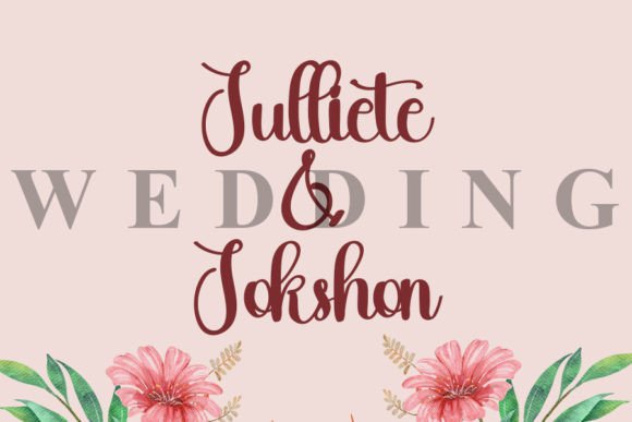 Our Wedding Font Poster 3