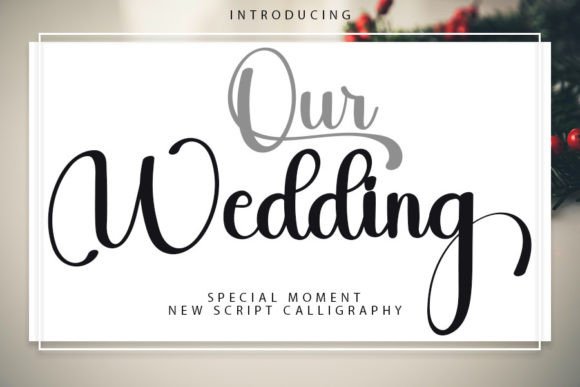 Our Wedding Font Poster 8