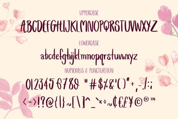 Paisley Font Poster 2