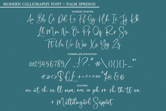 Palm Springs Font Poster 14