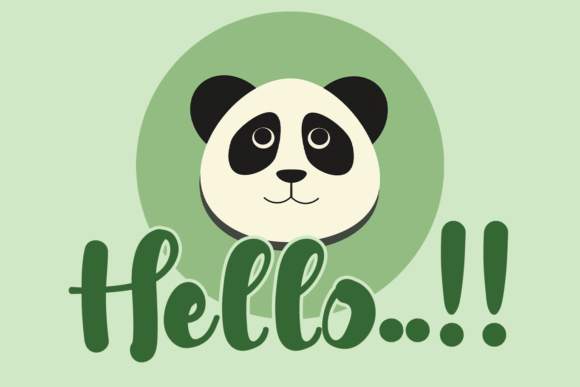 Panda Font Poster 2