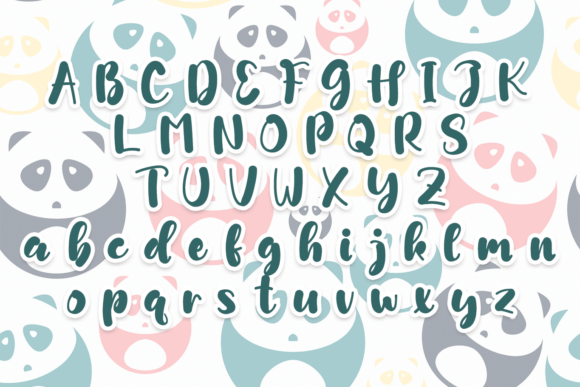 Panda Font Poster 6