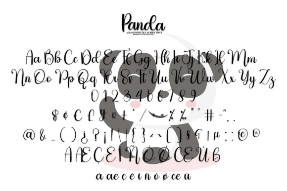 Panda Font Poster 4