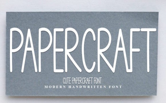 Papercraft Font Poster 1