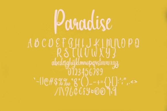 Paradise Font Poster 5