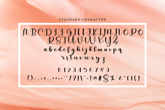 Peach Font Poster 3