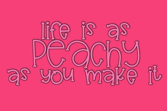 Peach Punch Font Poster 3