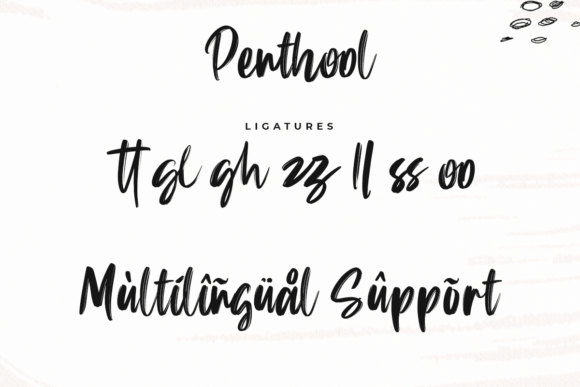 Penthool Font Poster 7